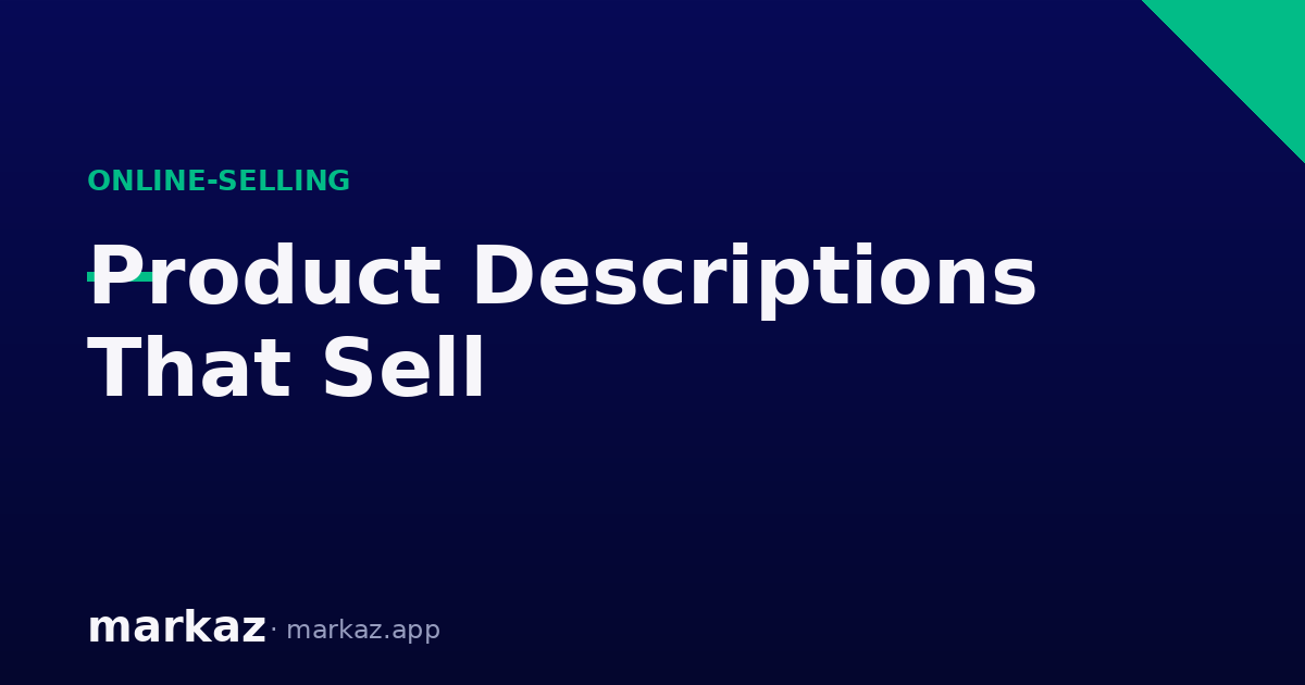 How to Write Product Descriptions That Sell